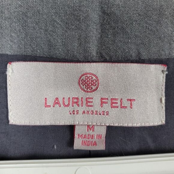 Laurie Felt Embroidered Bead Jacket Gray Size Medium - Picture 3 of 12